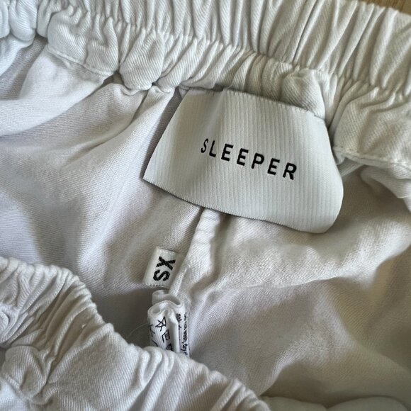 Sleeper - White Bridal Double Feather PJ Set (XS) - Picture 5 of 6